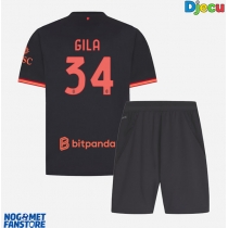 AC Milan Mario Gila #34 Rezervni Dres za djecu 2026-27 Kratak Rukav (+ Kratke hlače)